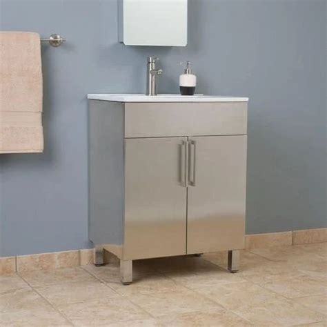 brushed steel bathroom cabinet|Bathroom Cabinet Brushed Steel .